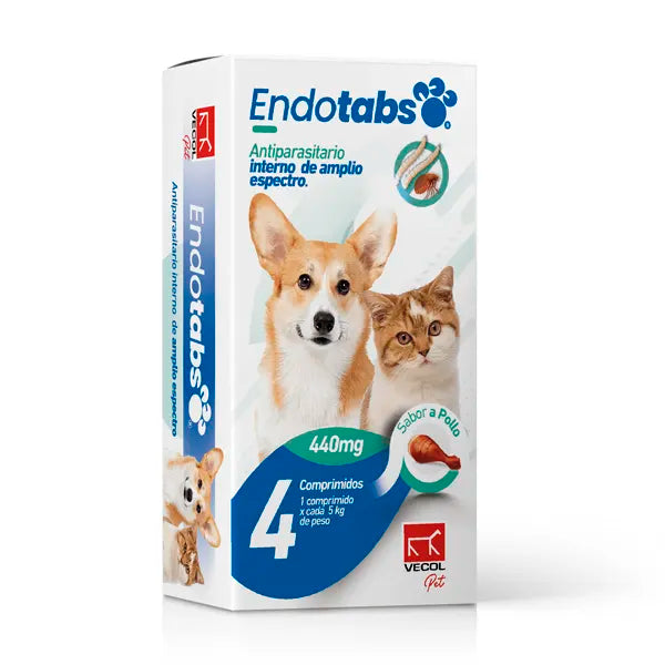 ENDOTABS PEQUE ANTIPARASITARIO X 440 MG