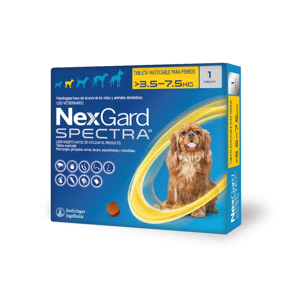 NEXGARD SPECTRA  S DE 3.5 A 7.5 KG