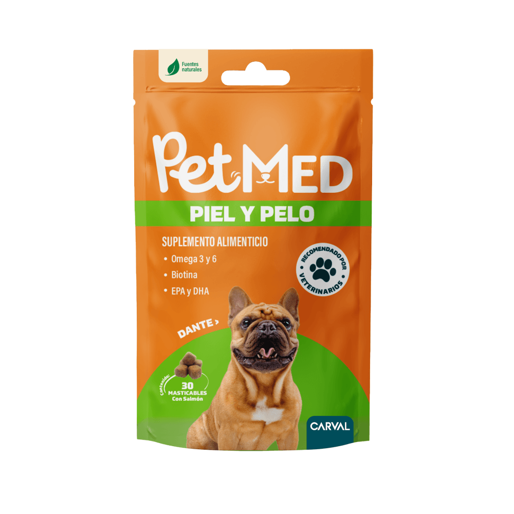PMD PIEL Y PELO SOB X 30 MASTICABLES CON SALMON