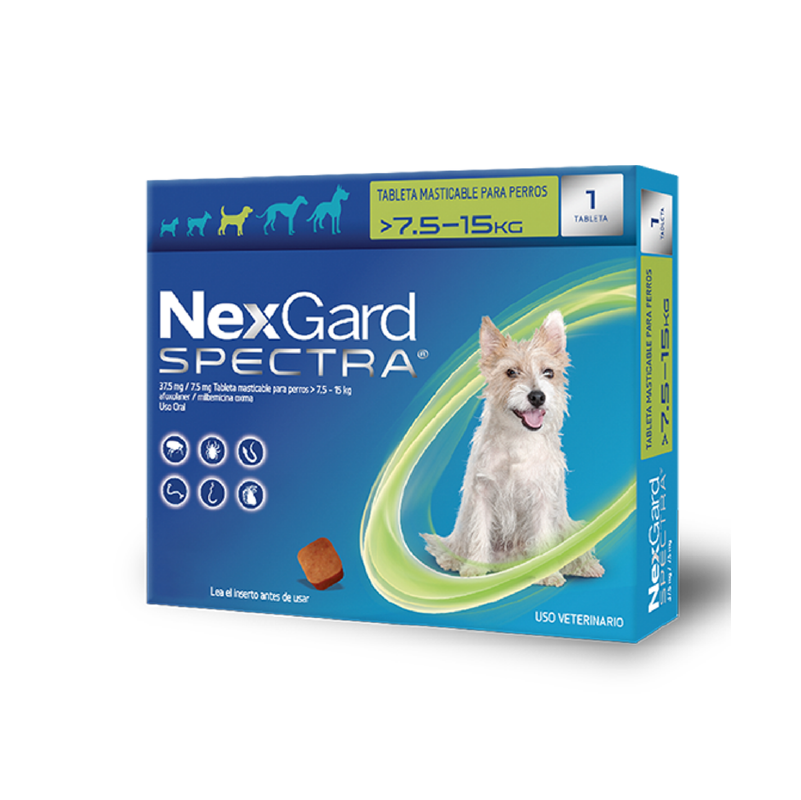 NEXGARD SPECTRA M DE 7.5 A 15 KG