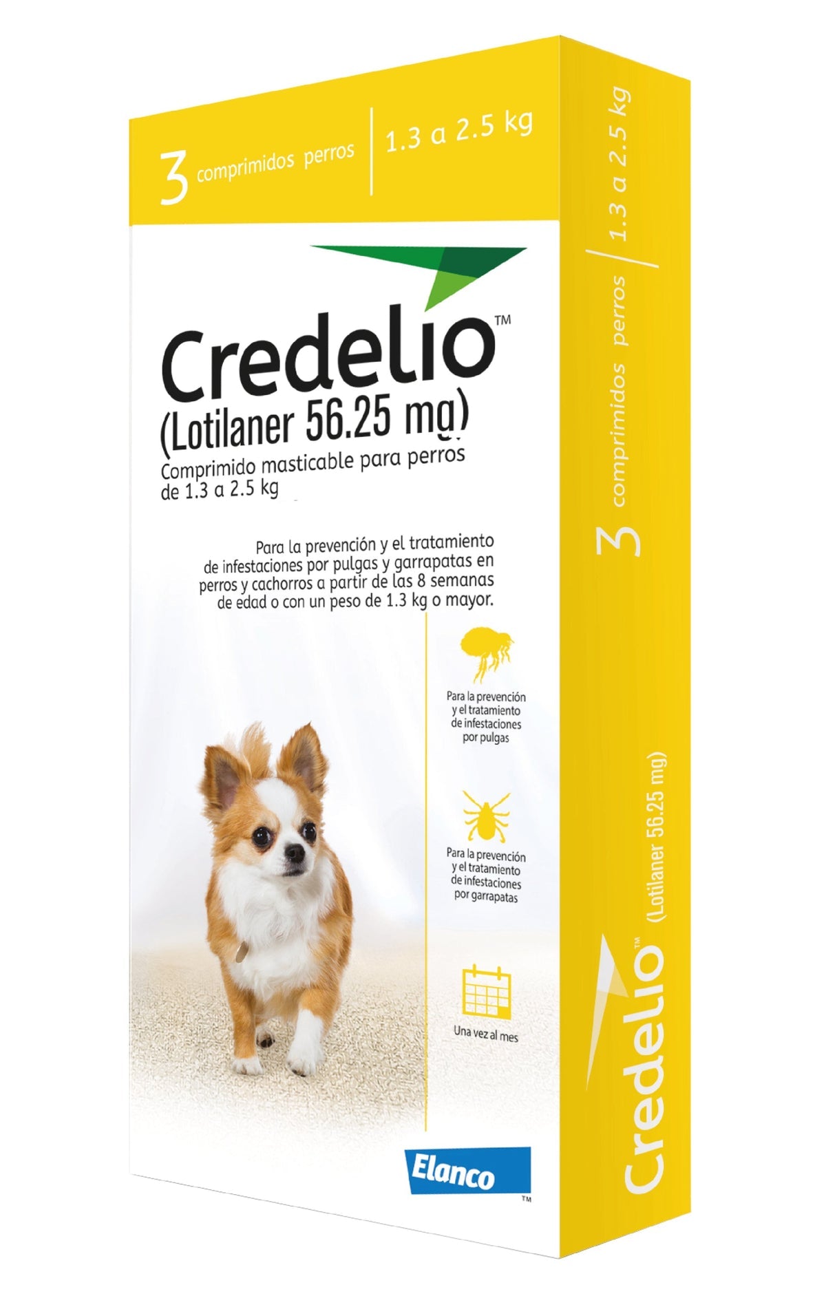 CREDELIO 56 MG 1.3-2.5 KG CAJA X 3 TAB