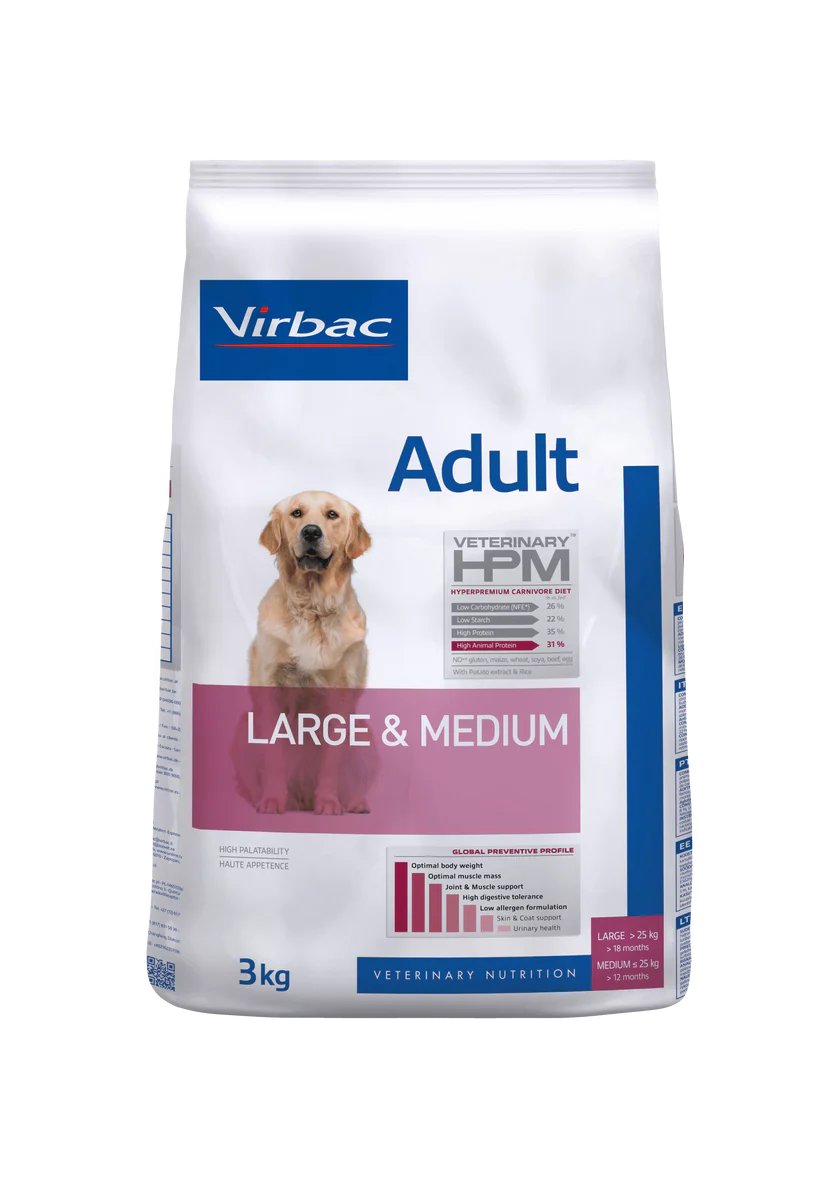 ALIMENTO ADULT DOG LARGE&MEDIUM X 3 KG