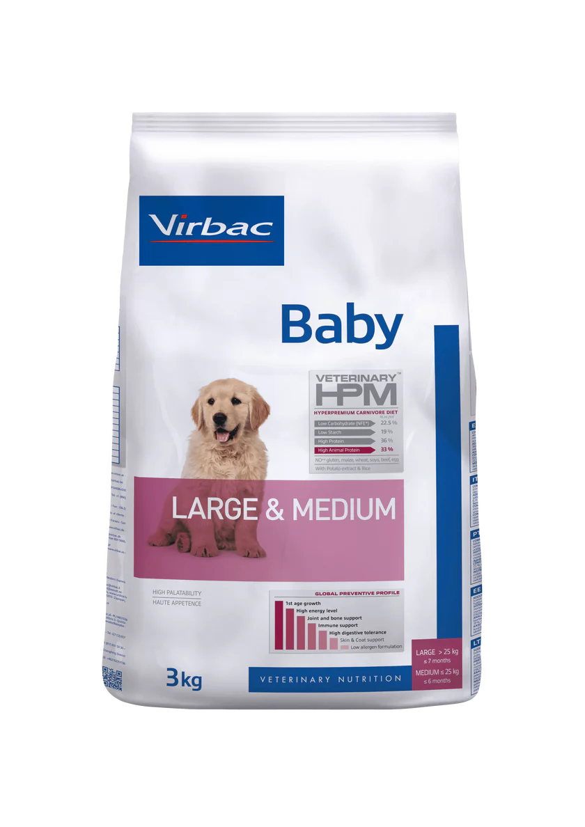 ALIMENTO BABY DOG LARGE&MEDIUM X 3 KG