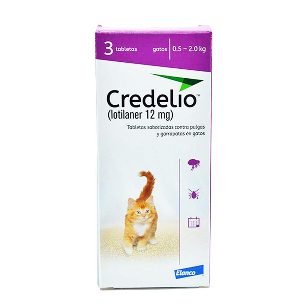 CREDELIO CAT 12 MG X 3 TAB  MORADO