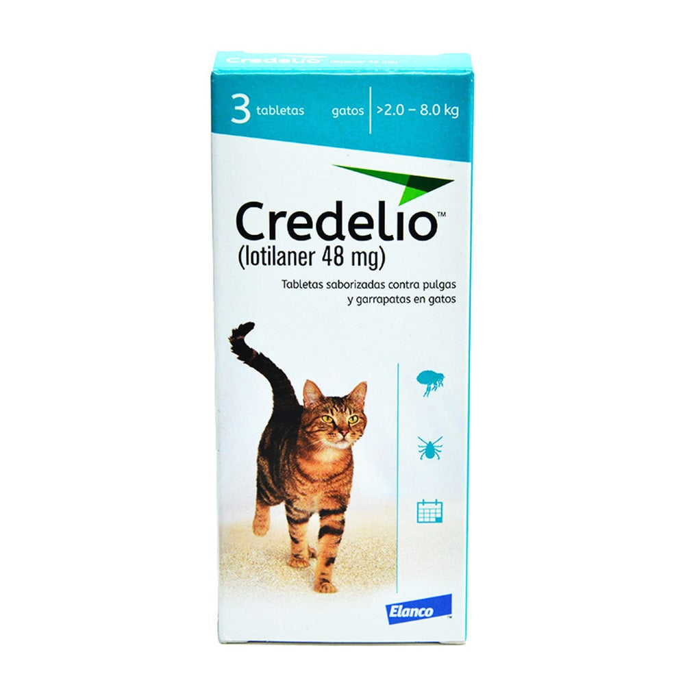 CREDELIO CAT 48 MG X 3 TAB  CELESTE