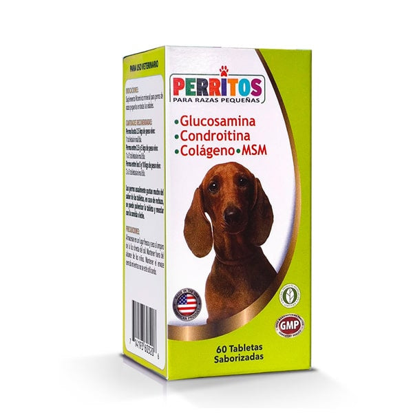 PERRITOS GLUCOSA CONDROI MSM COLAG X 60 TAB