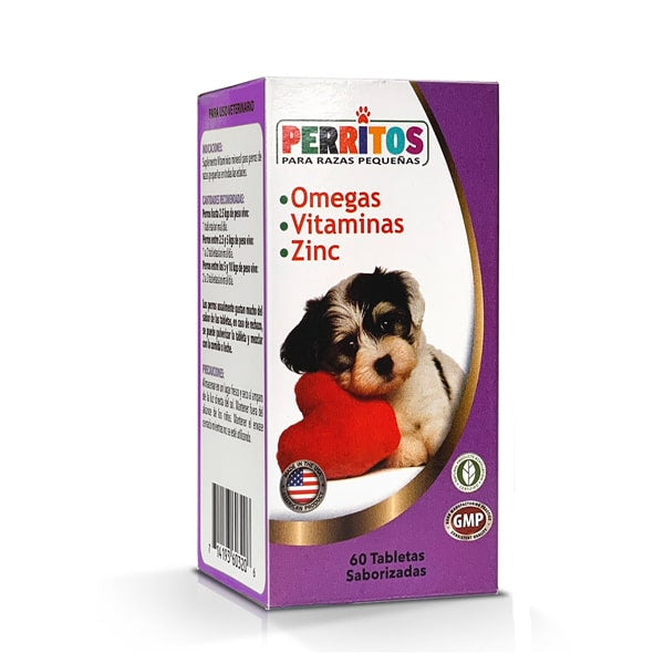 PERRITOS OMEGAS VITAMINA ZINC X 60 TAB