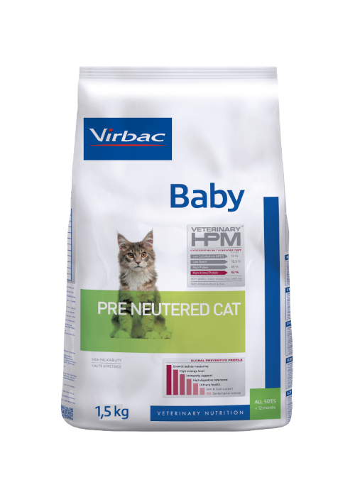 ALIMENTO BABY CAT PRE NEUTERED X 1.5 KG