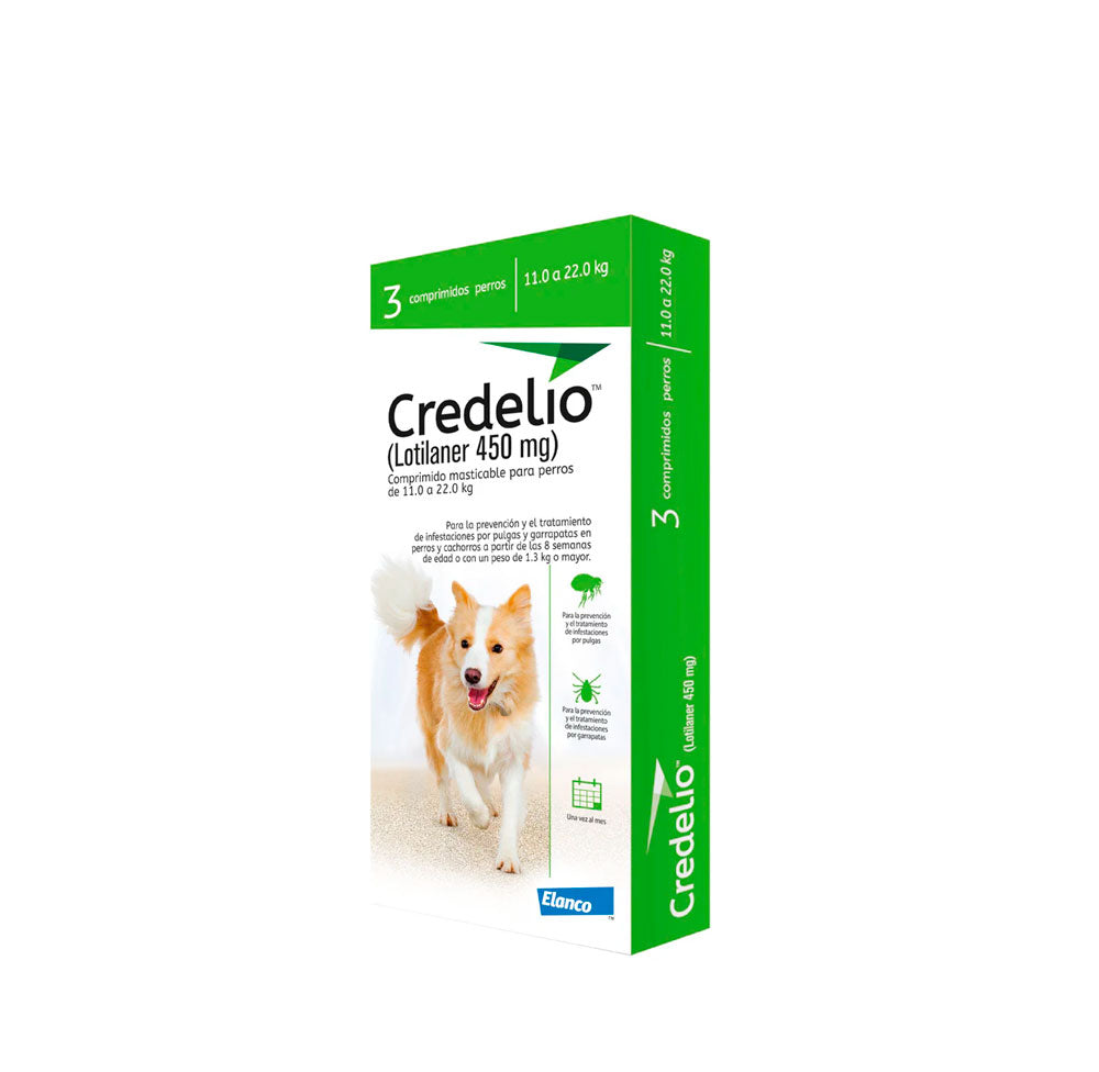 CREDELIO 450 MG 11-22 KG CAJA X 3 TAB