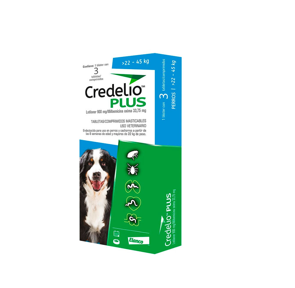 CREDELIO PLUS 900 MG 22-45 KG CAJA X 3 TAB