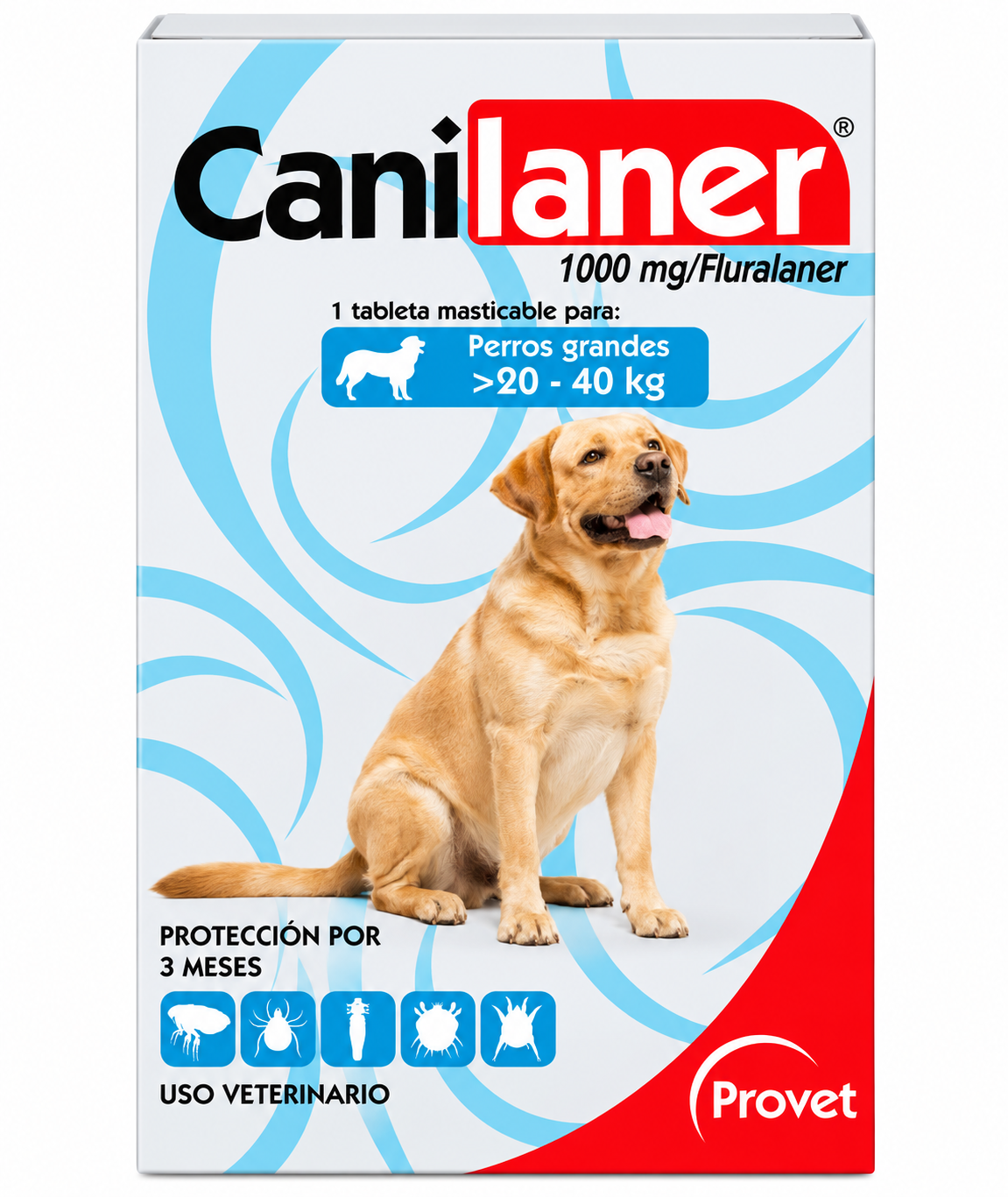 CANILANER X 1 TAB 1000 MG (20 - 40 KG)