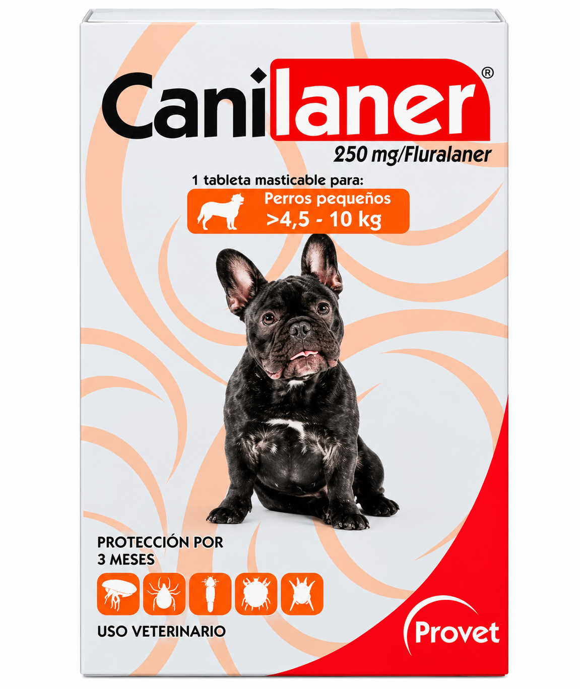 CANILANER X 1 TAB 250 MG (4.5 - 10 KG)