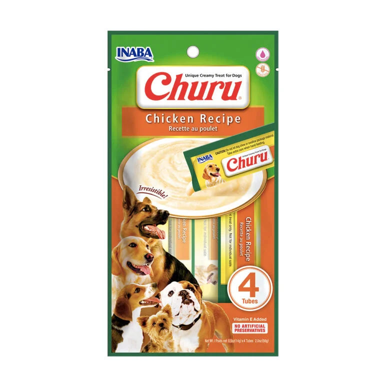 CHURU DOG SNACK POLLO Y VEGETAL X 56G X 4U USD615