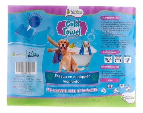 COLD TOWEL AZUL 66 X 43 BOLSA