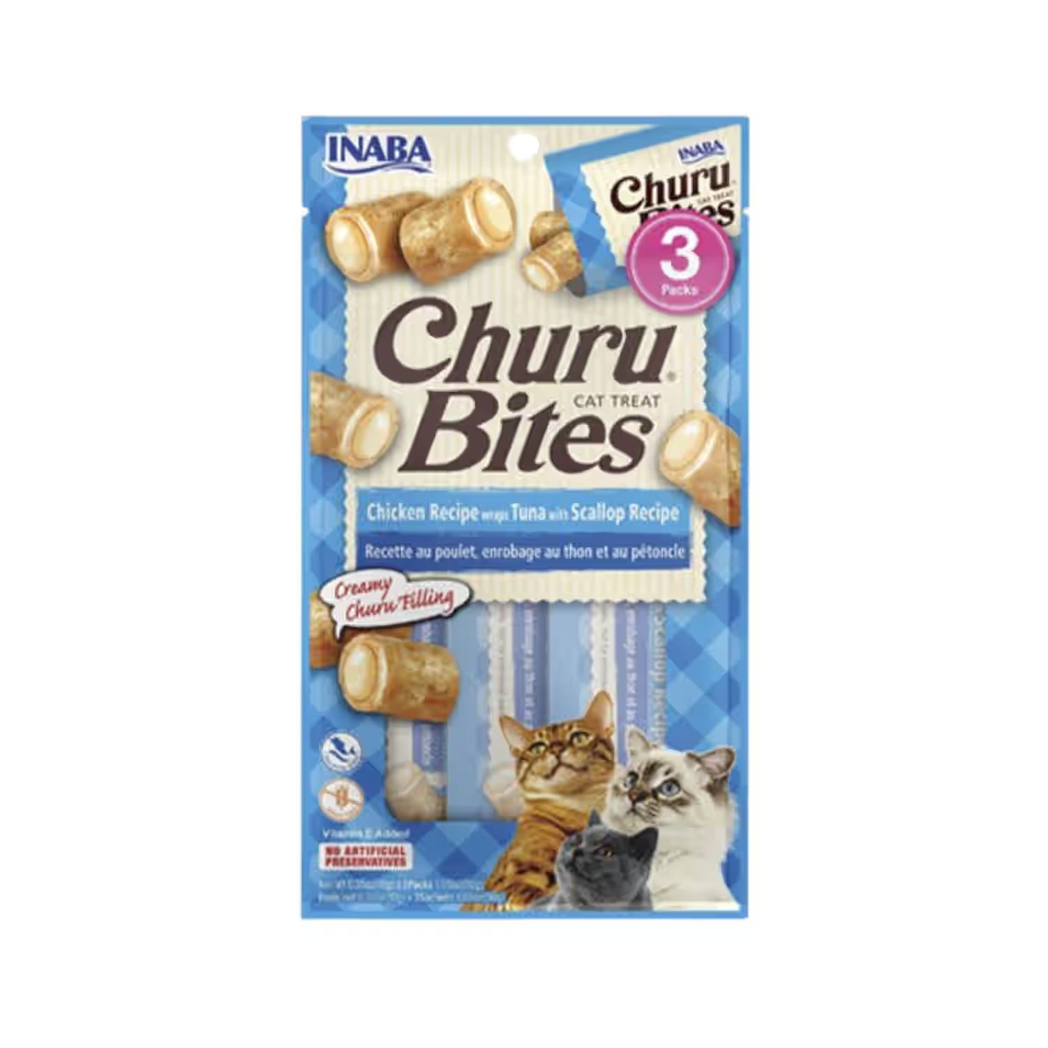 CHURU BITES CAT  POLLO ATUN VIEIRA X 3U AZ USA722