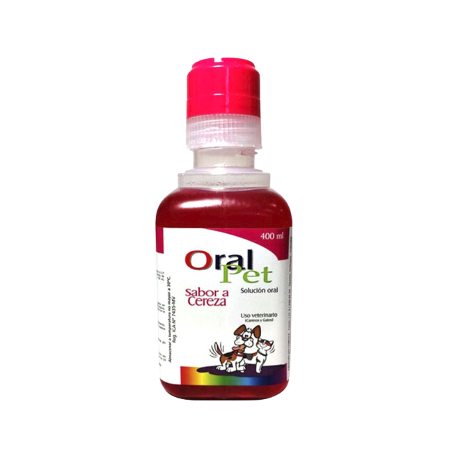 ORAL PET SUERO SABOR CEREZA X 400 ML VE