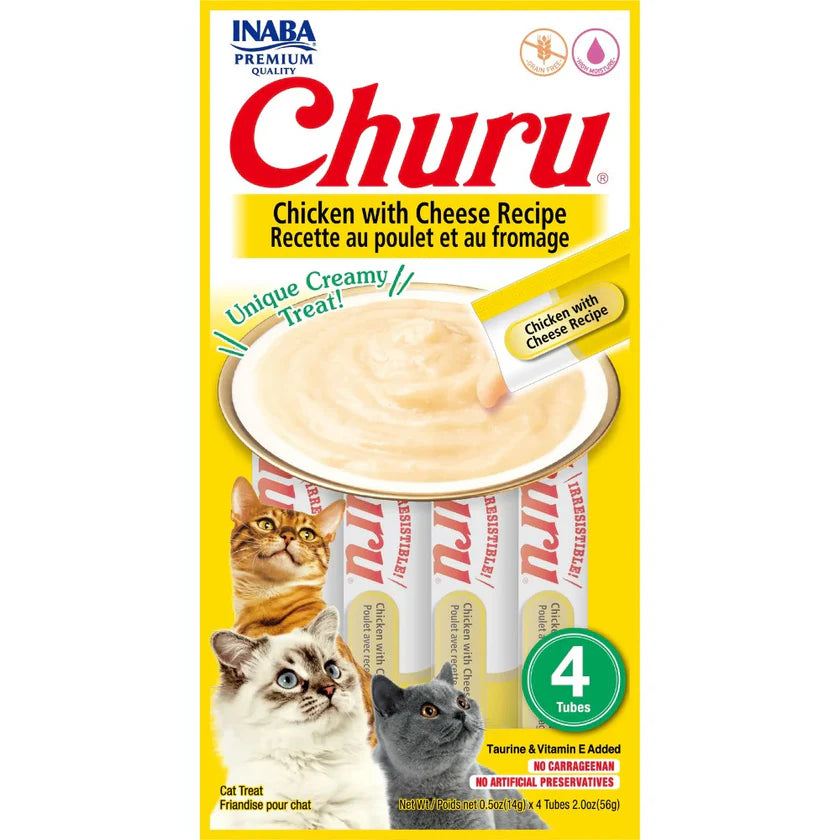 CHURU CAT SNACK POLLO Y QUESO X 56 GRS X 4U USA607