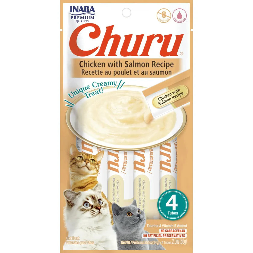 CHURU CAT SNACK POLLO Y SALMON X 56 GRS USA667