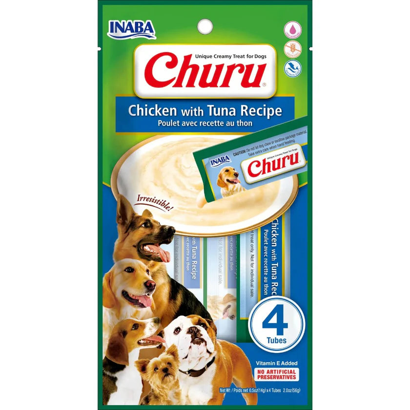 CHURU DOG SNACK POLLO Y ATUN X 56 GRS X 4U USD612