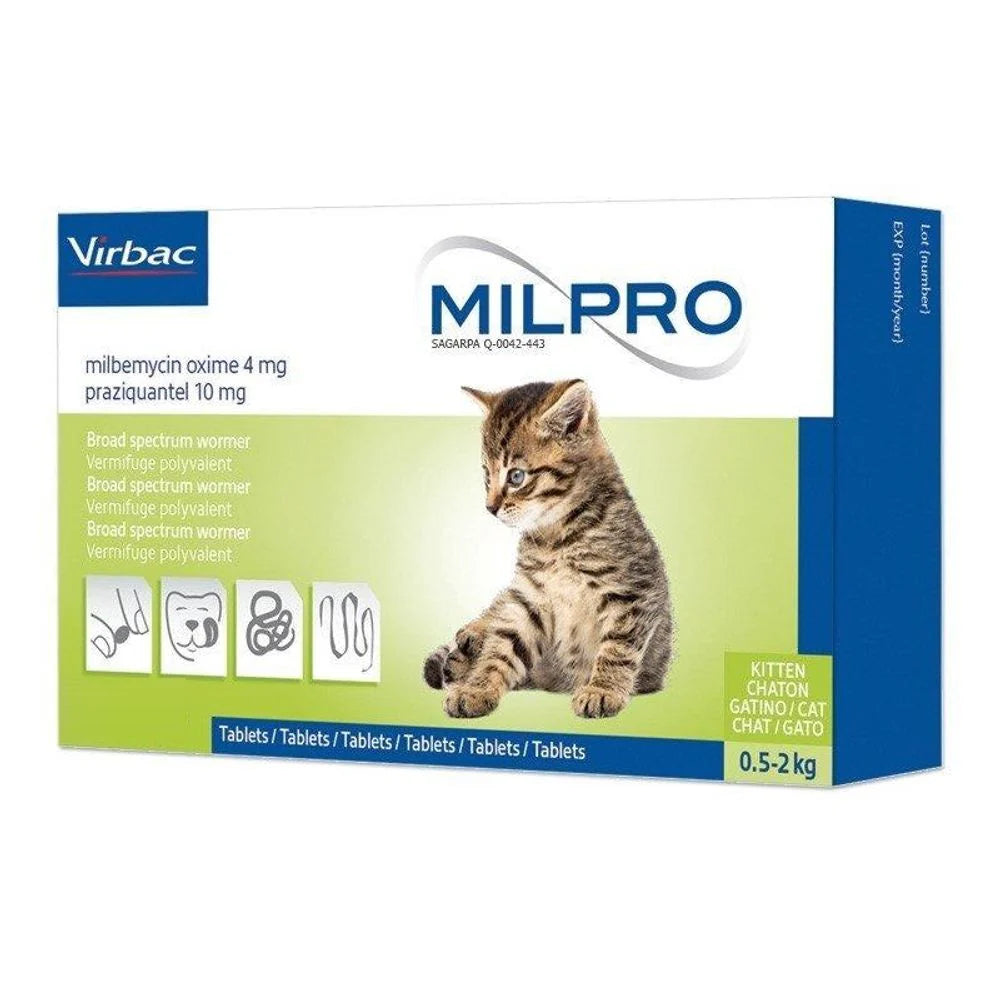 MILPRO GATO 4 MG / 10 MG DE 0.5 A 2 KG TAB