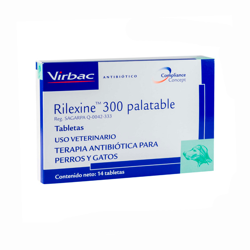 RILEXINE 300 TABLETAS PALATABLE