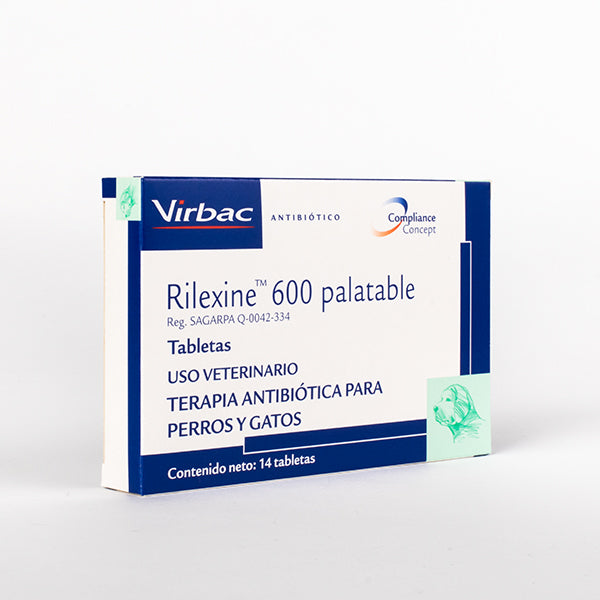 RILEXINE 600 PALATABLE X 14 TAB