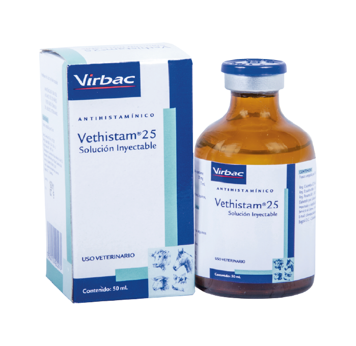 VETHISTAM 25 SOL INY X 50 ML