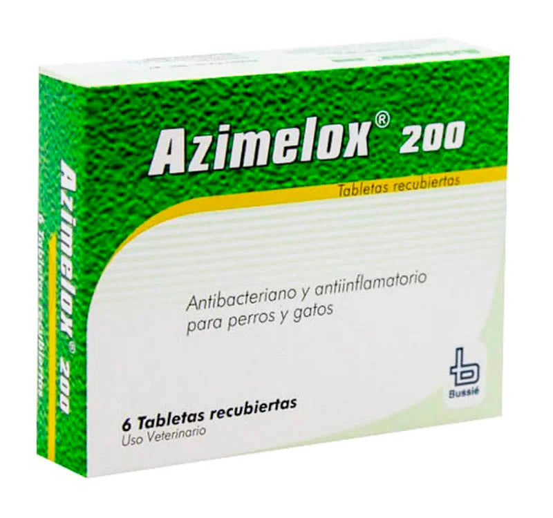 AZIMELOX 200 MG BLISTER X 6 TAB VET