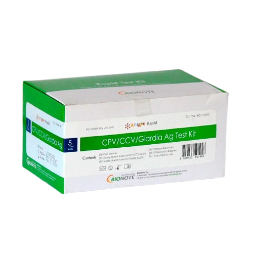 TEST KIT PARVO CORONAVIRUS Y GIARDIA X 5