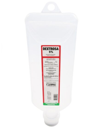 DEXTROSA 5% EN S.C 0.9% X 500 ML VET