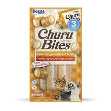 CHURU BITES CAT  POLLO X 3 UNI NARANJA
