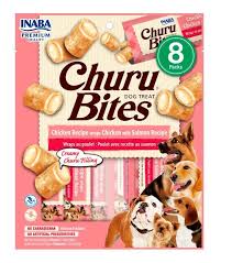 CHURU BITES DOG  POLLO CON SALMON X 8U ROSA USD723