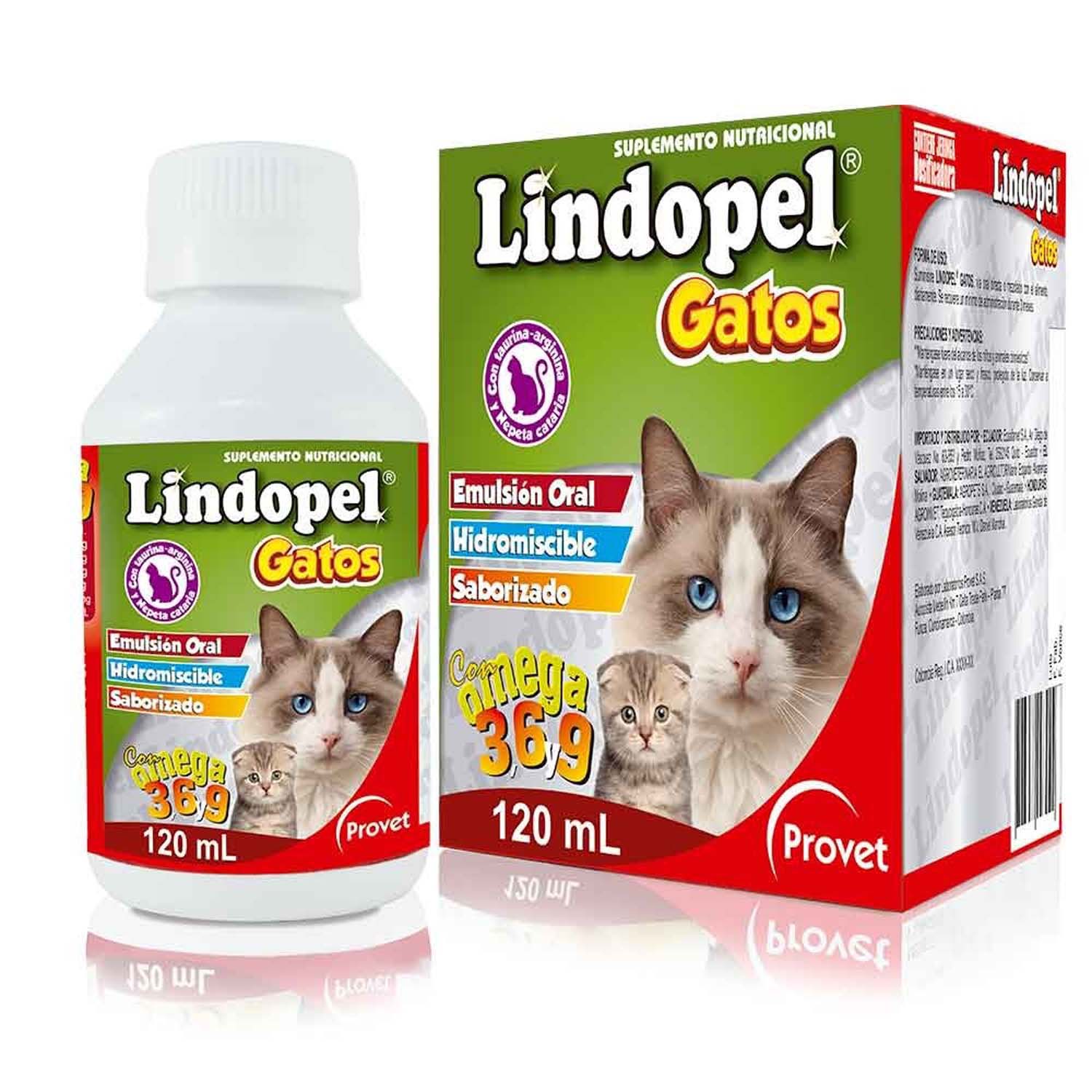 LINDOPEL GATO ORAL X 120 ML OMEGA