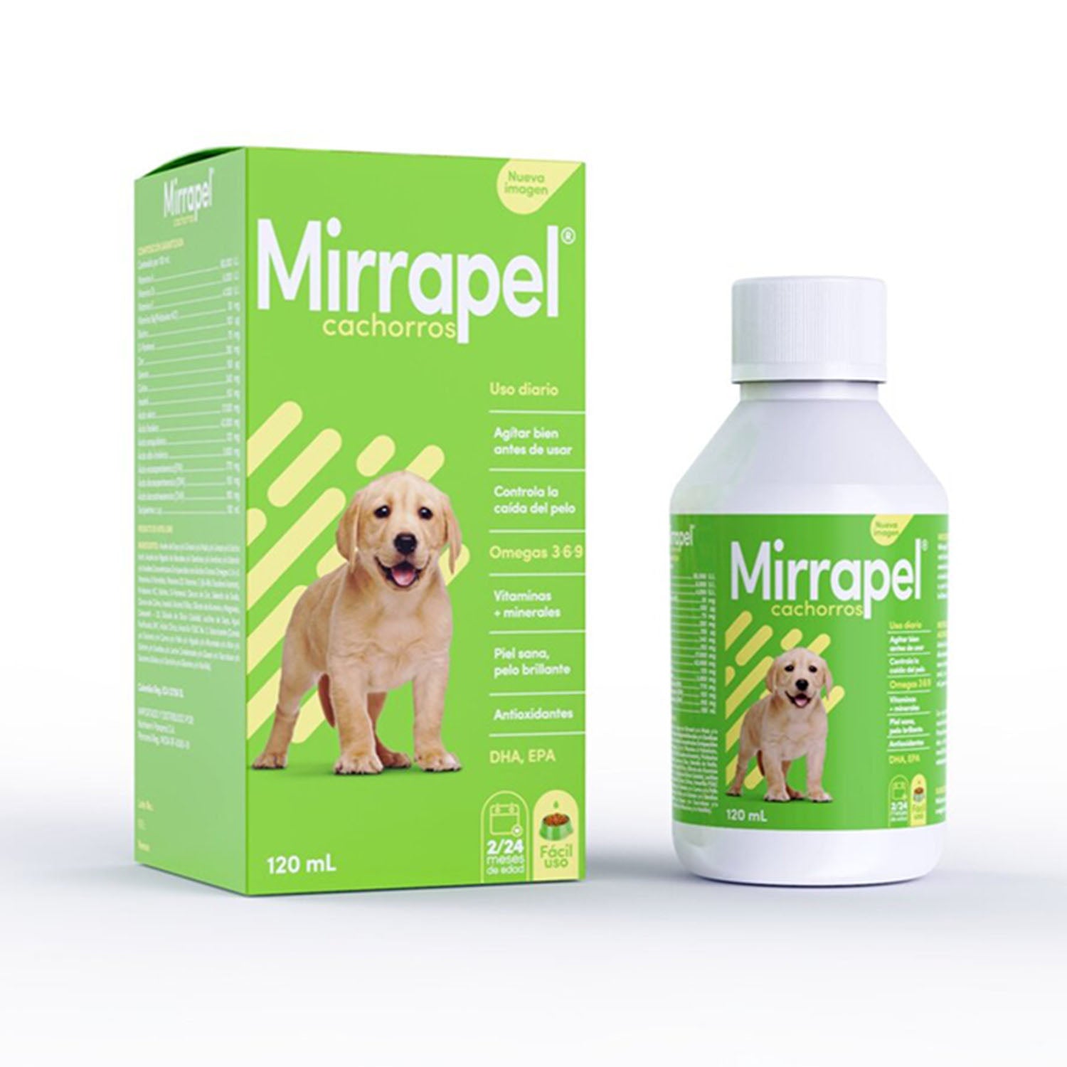 MIRRAPEL CACHORRO SUSP X 120 ML