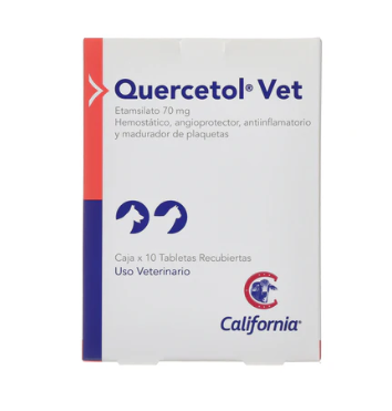 QUERCETOL VET 70 MG CJA X 10 TAB